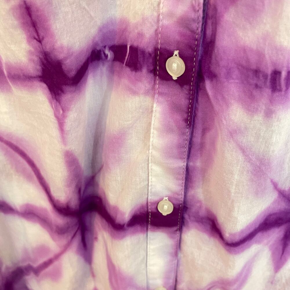 handmade tie dyed maxidress shibori swim cover XXL purple - Picture 8 of 9